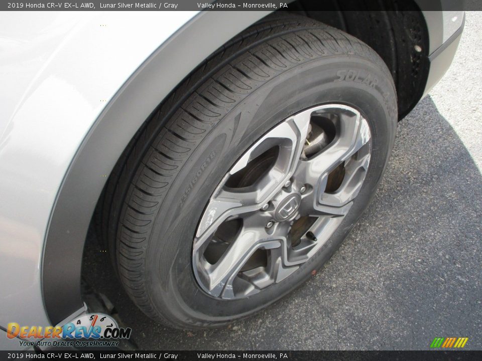 2019 Honda CR-V EX-L AWD Lunar Silver Metallic / Gray Photo #6