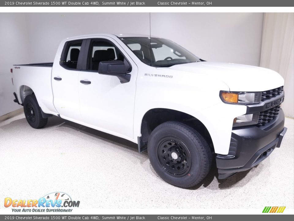 2019 Chevrolet Silverado 1500 WT Double Cab 4WD Summit White / Jet Black Photo #1