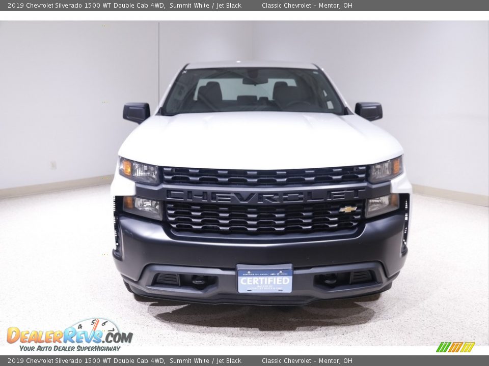 2019 Chevrolet Silverado 1500 WT Double Cab 4WD Summit White / Jet Black Photo #2