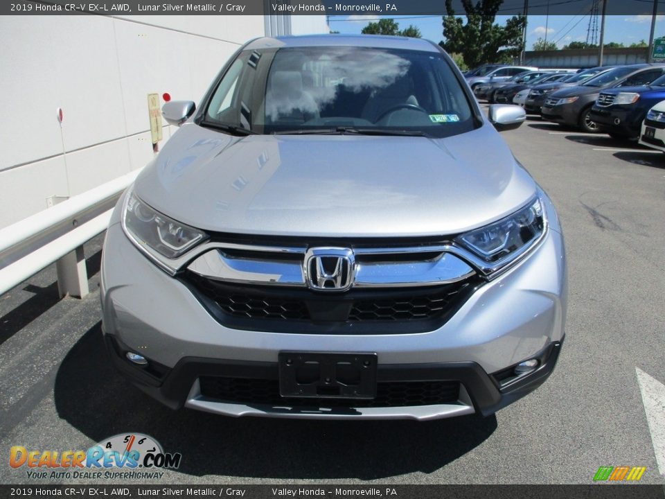 2019 Honda CR-V EX-L AWD Lunar Silver Metallic / Gray Photo #8