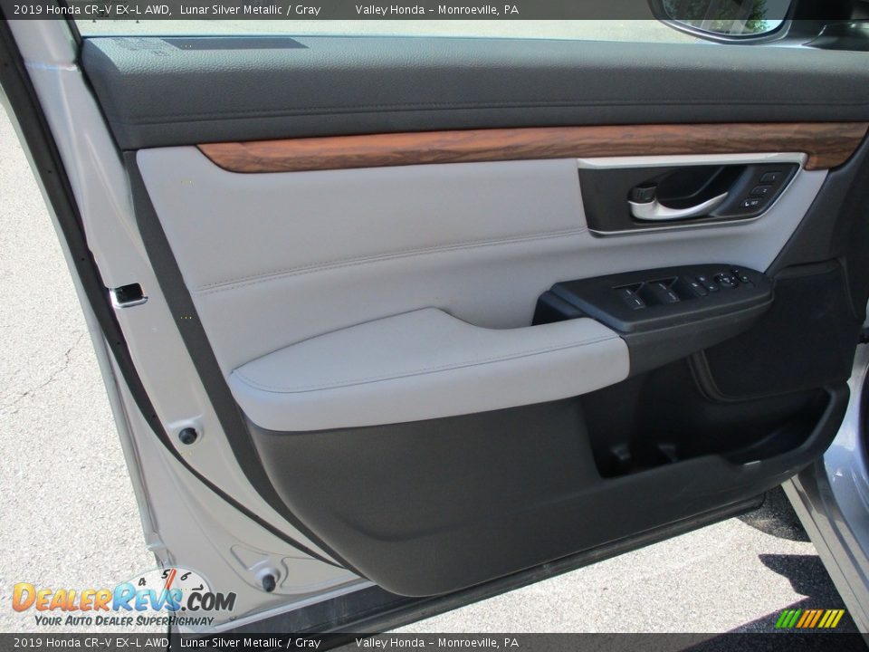 2019 Honda CR-V EX-L AWD Lunar Silver Metallic / Gray Photo #10
