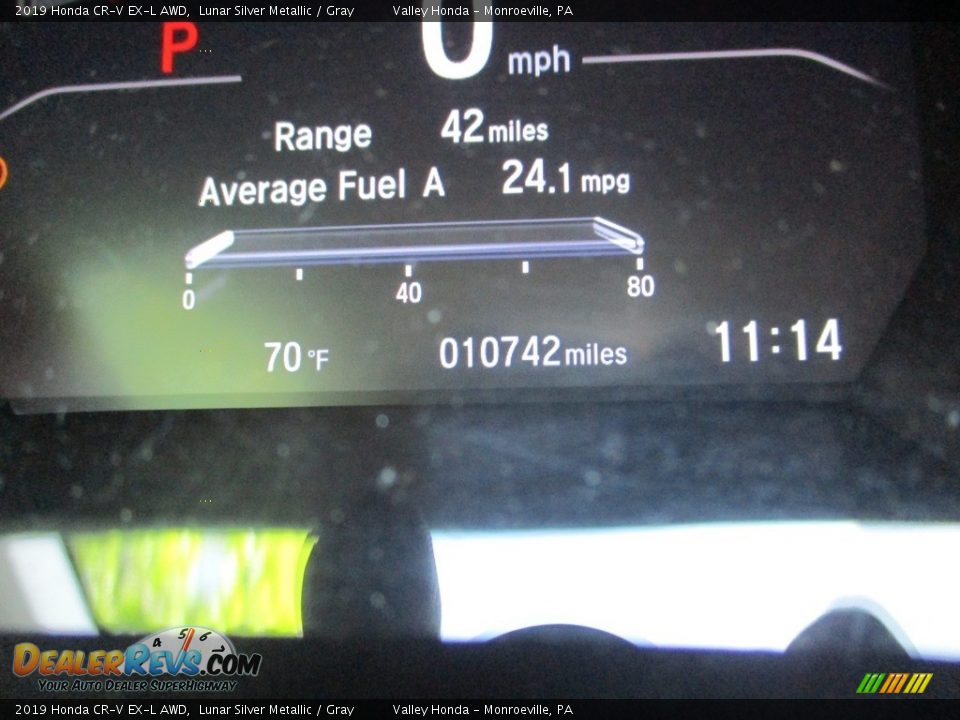 2019 Honda CR-V EX-L AWD Lunar Silver Metallic / Gray Photo #20