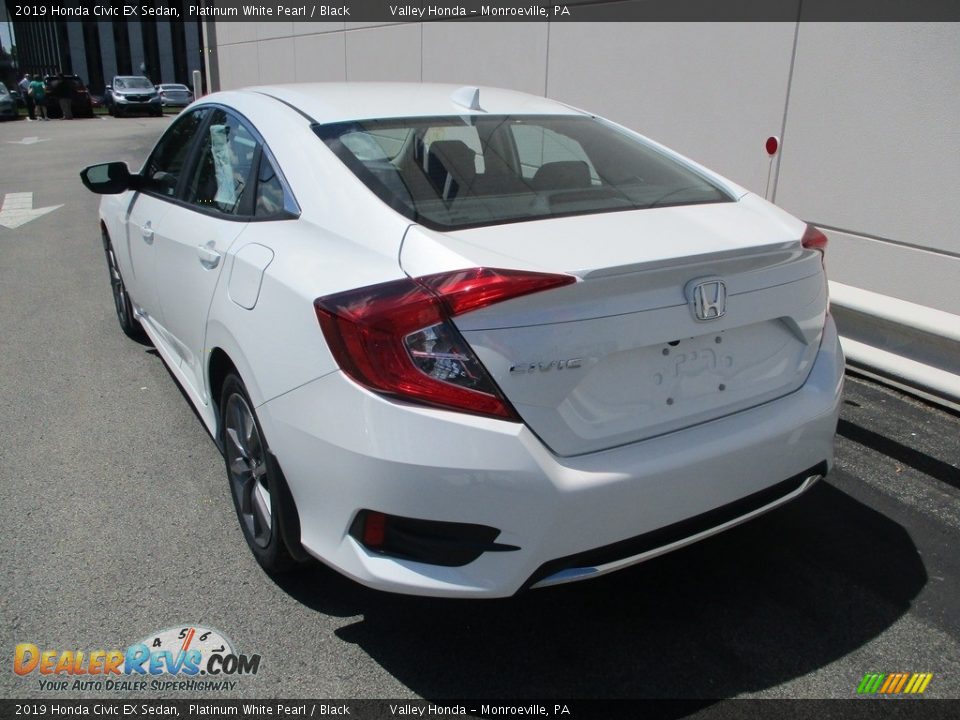 2019 Honda Civic EX Sedan Platinum White Pearl / Black Photo #3