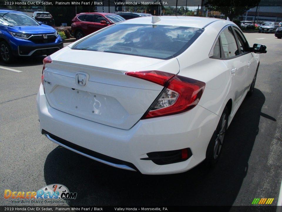 2019 Honda Civic EX Sedan Platinum White Pearl / Black Photo #5