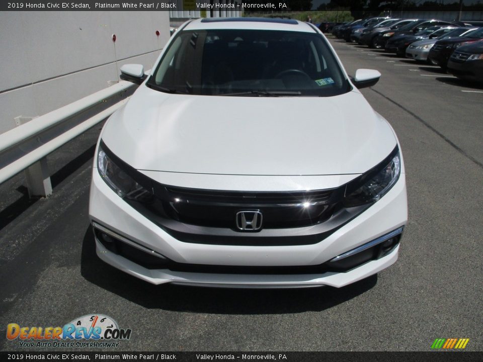 2019 Honda Civic EX Sedan Platinum White Pearl / Black Photo #8