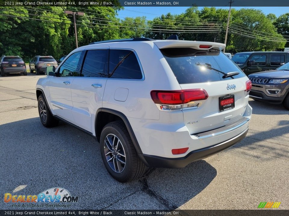 2021 Jeep Grand Cherokee Limited 4x4 Bright White / Black Photo #8