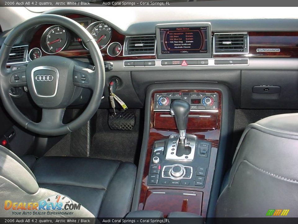 2006 Audi A8 4.2 quattro Arctic White / Black Photo #13