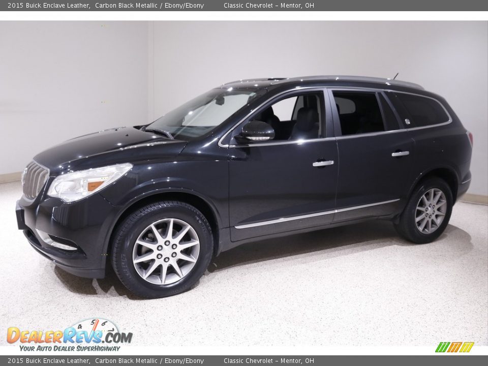 2015 Buick Enclave Leather Carbon Black Metallic / Ebony/Ebony Photo #3