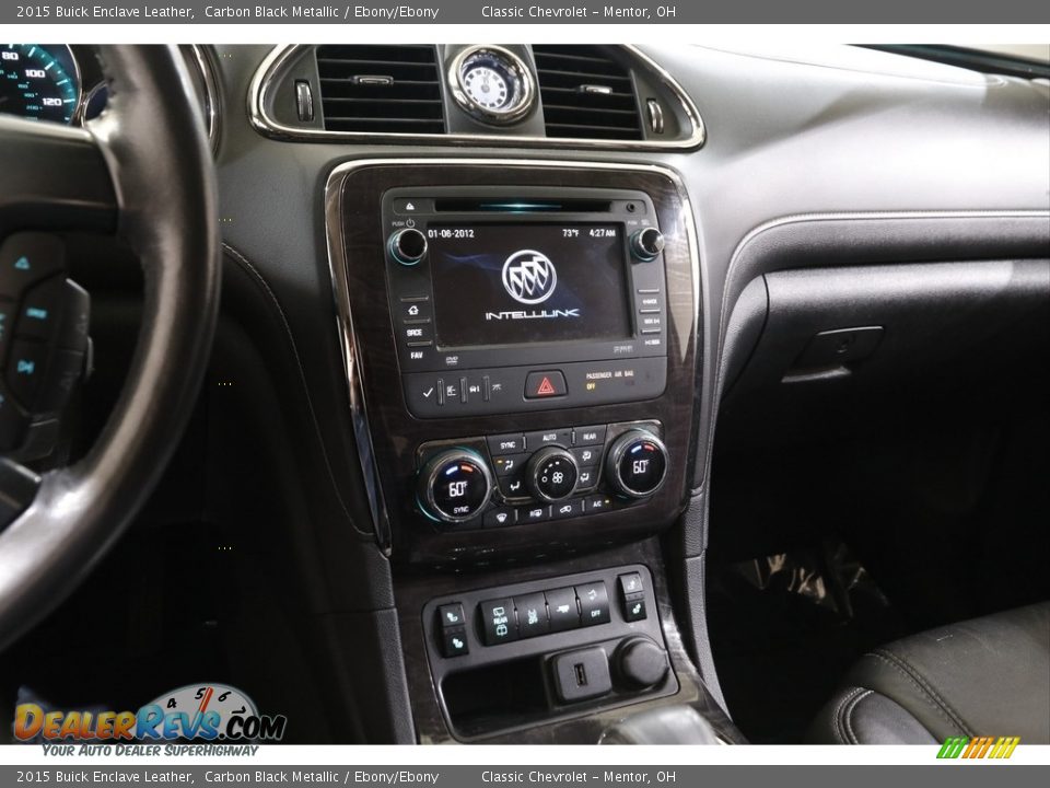 2015 Buick Enclave Leather Carbon Black Metallic / Ebony/Ebony Photo #9