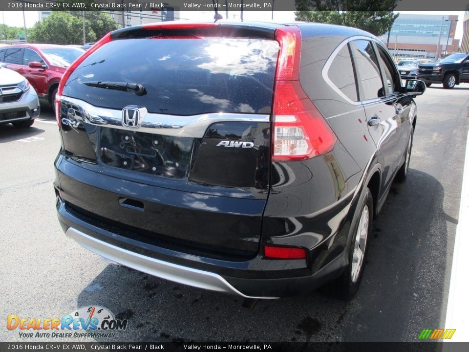 2016 Honda CR-V EX AWD Crystal Black Pearl / Black Photo #5