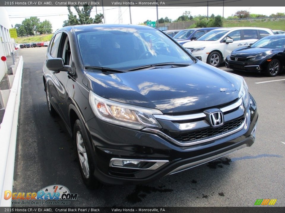 2016 Honda CR-V EX AWD Crystal Black Pearl / Black Photo #6