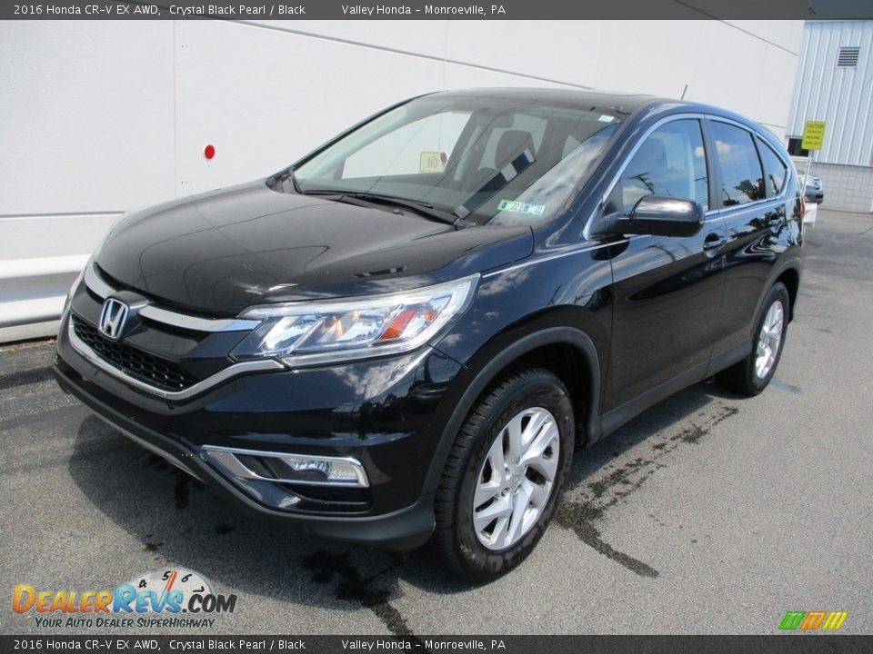 2016 Honda CR-V EX AWD Crystal Black Pearl / Black Photo #8
