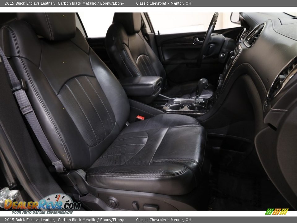 2015 Buick Enclave Leather Carbon Black Metallic / Ebony/Ebony Photo #14