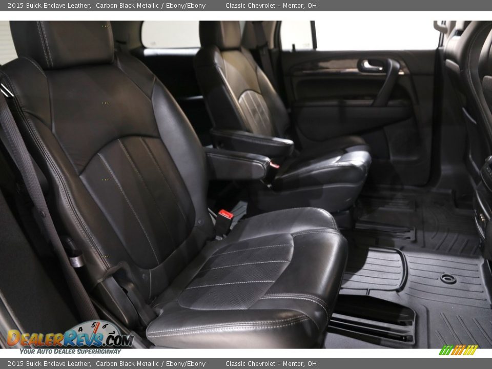 2015 Buick Enclave Leather Carbon Black Metallic / Ebony/Ebony Photo #15