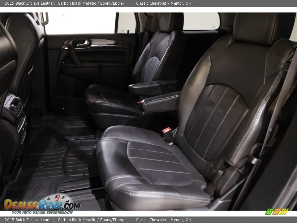 2015 Buick Enclave Leather Carbon Black Metallic / Ebony/Ebony Photo #16