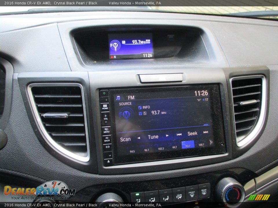 2016 Honda CR-V EX AWD Crystal Black Pearl / Black Photo #15