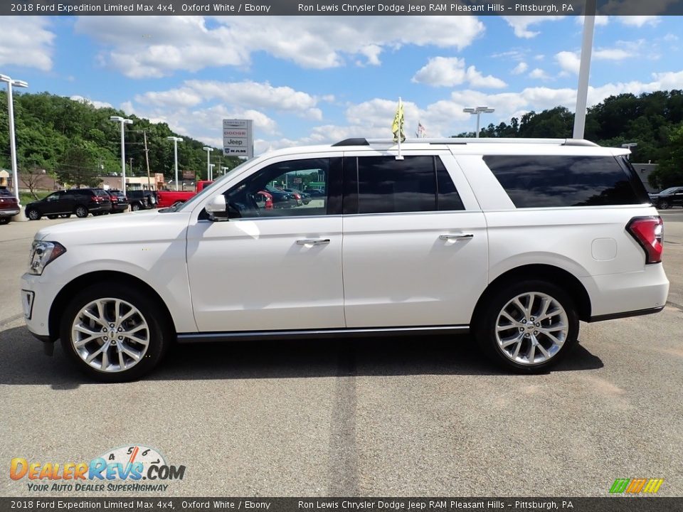 2018 Ford Expedition Limited Max 4x4 Oxford White / Ebony Photo #2