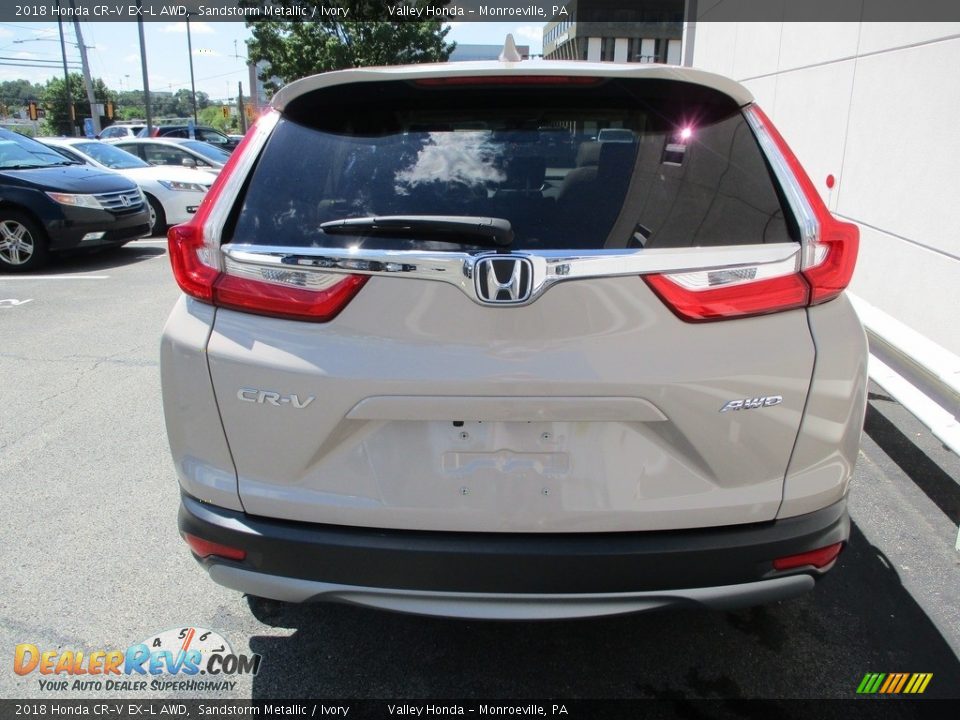 2018 Honda CR-V EX-L AWD Sandstorm Metallic / Ivory Photo #4