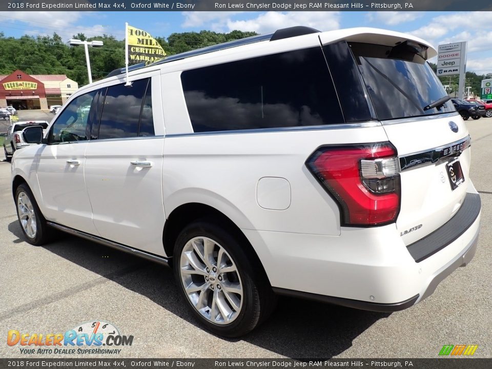 2018 Ford Expedition Limited Max 4x4 Oxford White / Ebony Photo #3