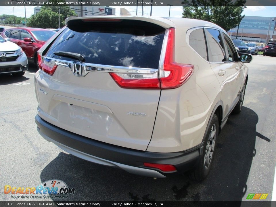 2018 Honda CR-V EX-L AWD Sandstorm Metallic / Ivory Photo #5