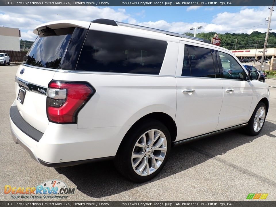 2018 Ford Expedition Limited Max 4x4 Oxford White / Ebony Photo #6