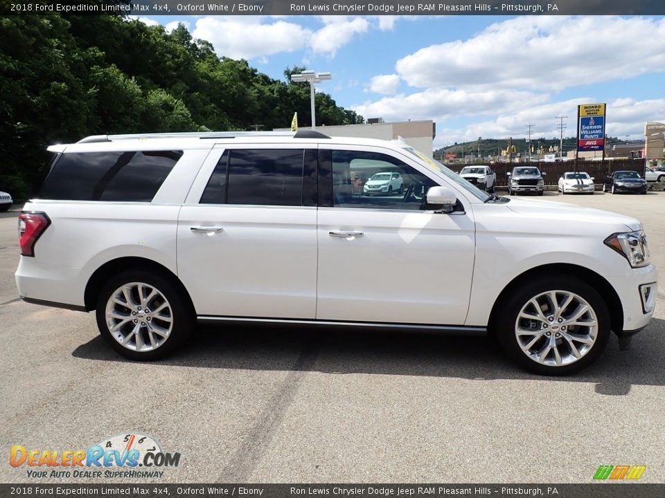 2018 Ford Expedition Limited Max 4x4 Oxford White / Ebony Photo #7