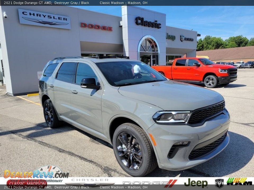 2021 Dodge Durango GT AWD Destroyer Gray / Black Photo #1