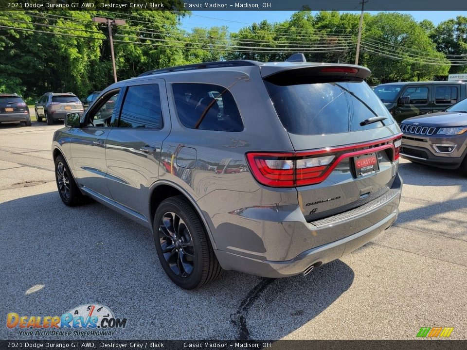 2021 Dodge Durango GT AWD Destroyer Gray / Black Photo #8