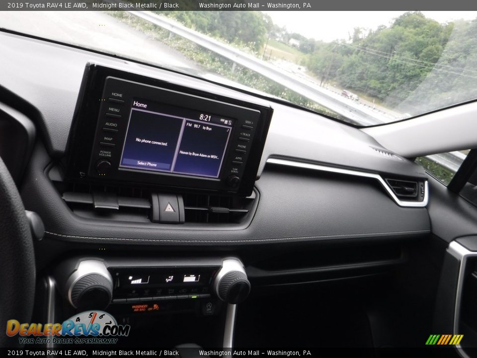 2019 Toyota RAV4 LE AWD Midnight Black Metallic / Black Photo #3