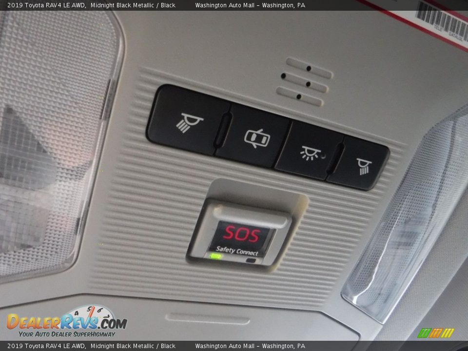 2019 Toyota RAV4 LE AWD Midnight Black Metallic / Black Photo #7
