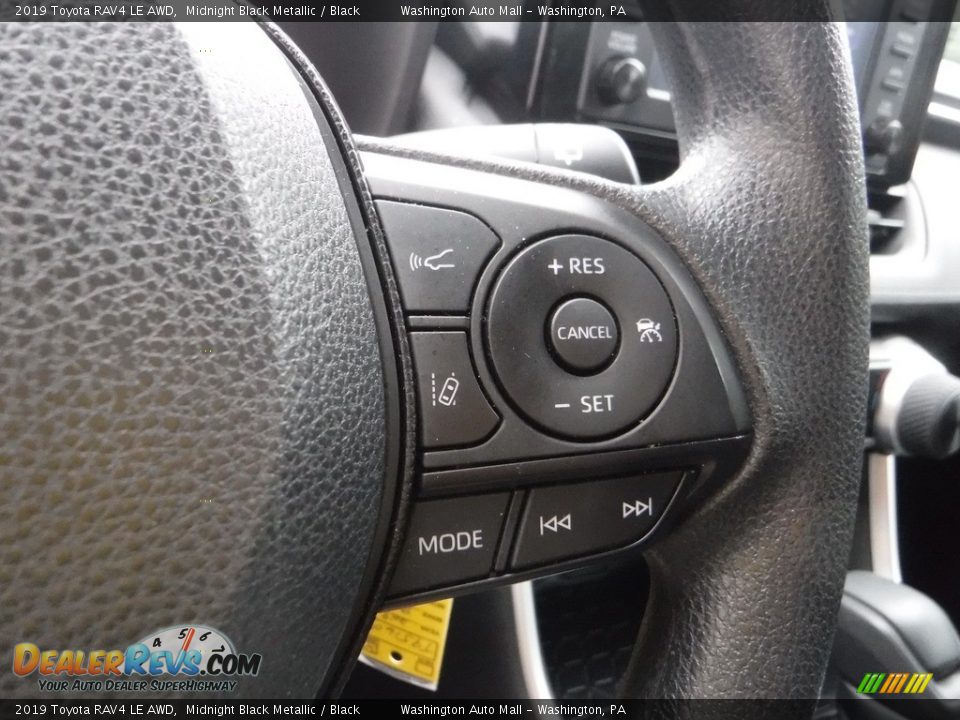 2019 Toyota RAV4 LE AWD Midnight Black Metallic / Black Photo #9