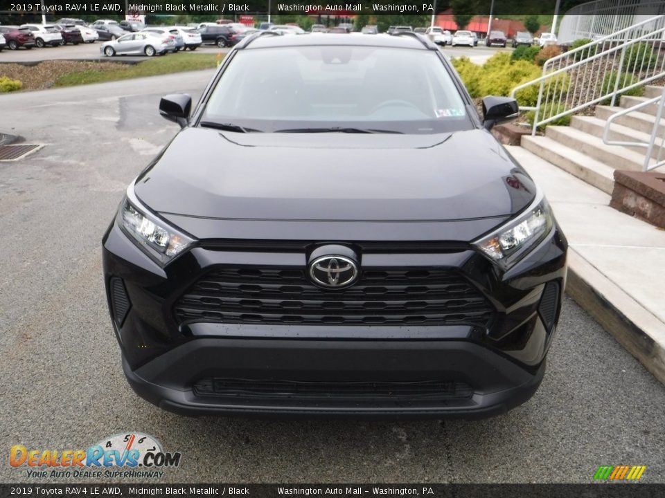 2019 Toyota RAV4 LE AWD Midnight Black Metallic / Black Photo #12