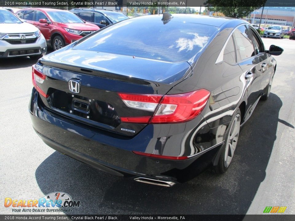 2018 Honda Accord Touring Sedan Crystal Black Pearl / Black Photo #7