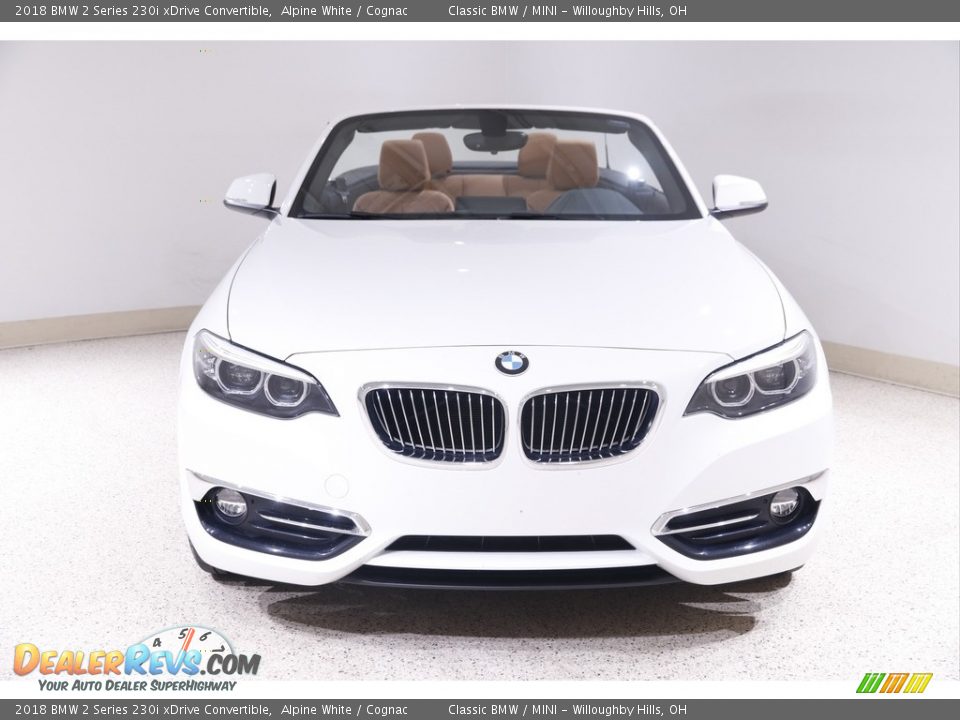 2018 BMW 2 Series 230i xDrive Convertible Alpine White / Cognac Photo #3