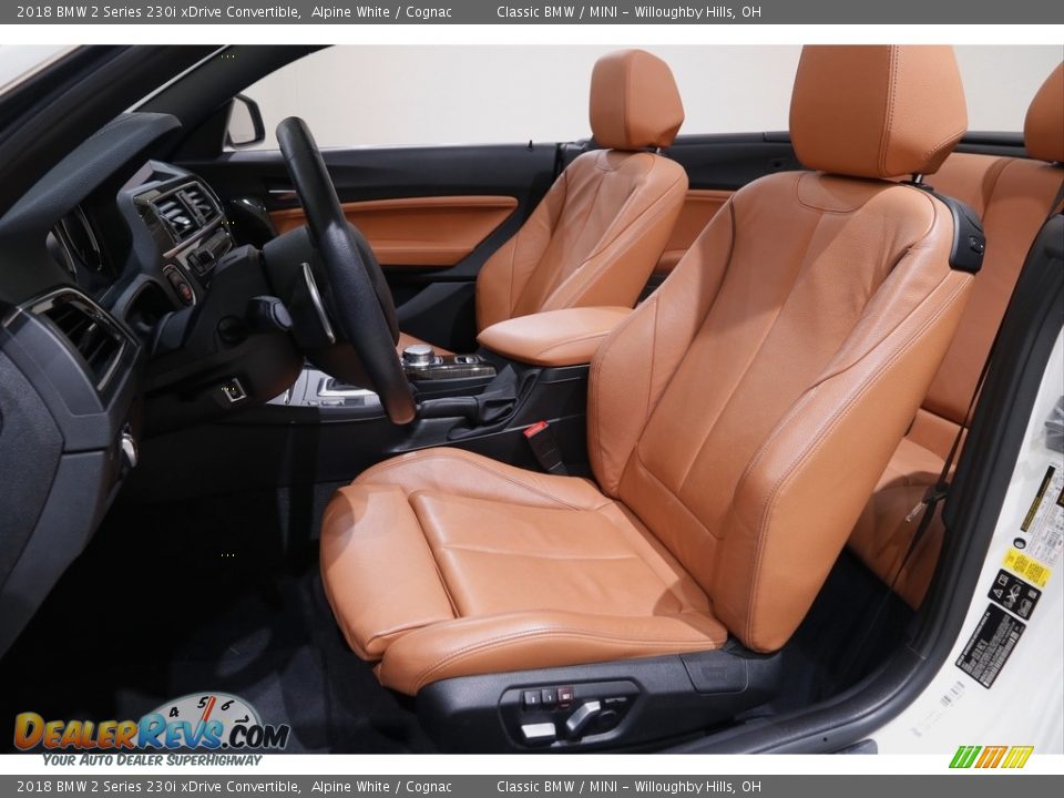 Cognac Interior - 2018 BMW 2 Series 230i xDrive Convertible Photo #6