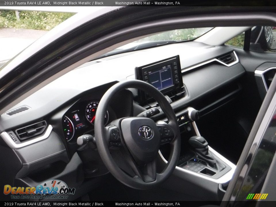 2019 Toyota RAV4 LE AWD Midnight Black Metallic / Black Photo #19