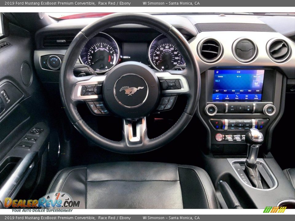 Dashboard of 2019 Ford Mustang EcoBoost Premium Convertible Photo #4