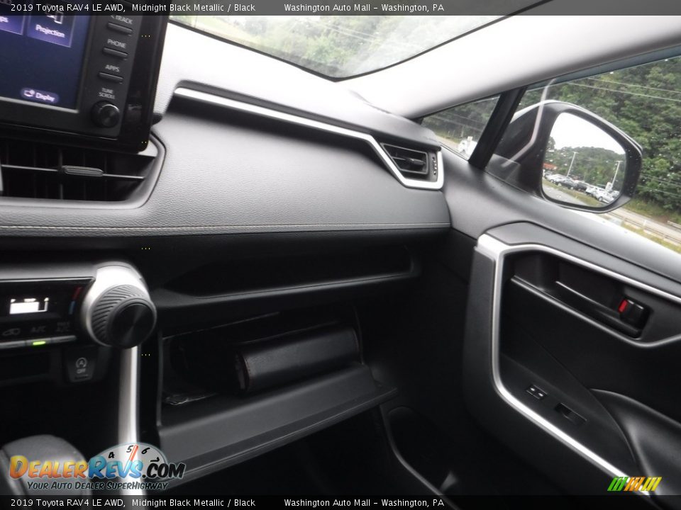 2019 Toyota RAV4 LE AWD Midnight Black Metallic / Black Photo #24