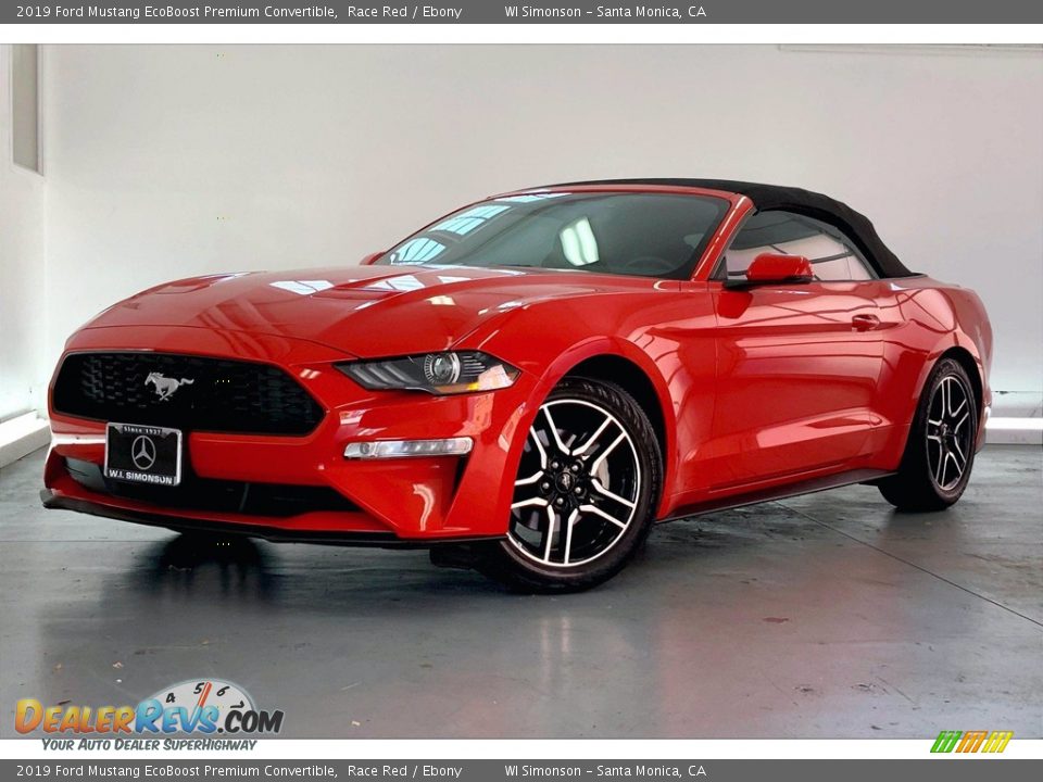 2019 Ford Mustang EcoBoost Premium Convertible Race Red / Ebony Photo #11
