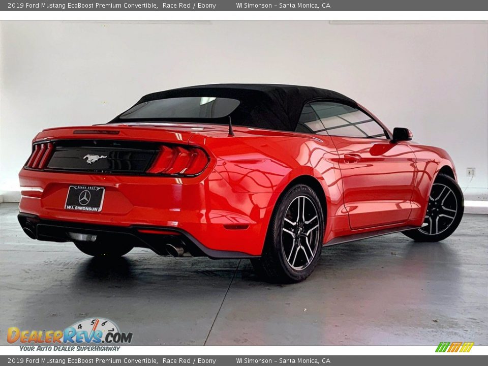 2019 Ford Mustang EcoBoost Premium Convertible Race Red / Ebony Photo #12