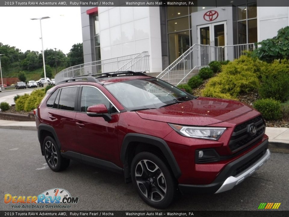 2019 Toyota RAV4 Adventure AWD Ruby Flare Pearl / Mocha Photo #1