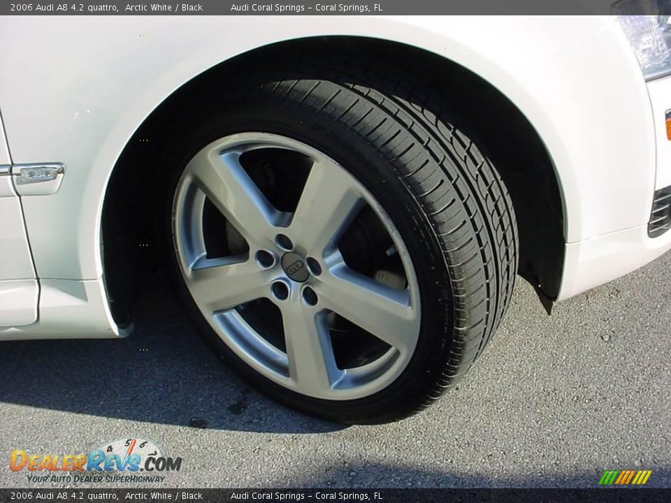 2006 Audi A8 4.2 quattro Arctic White / Black Photo #14