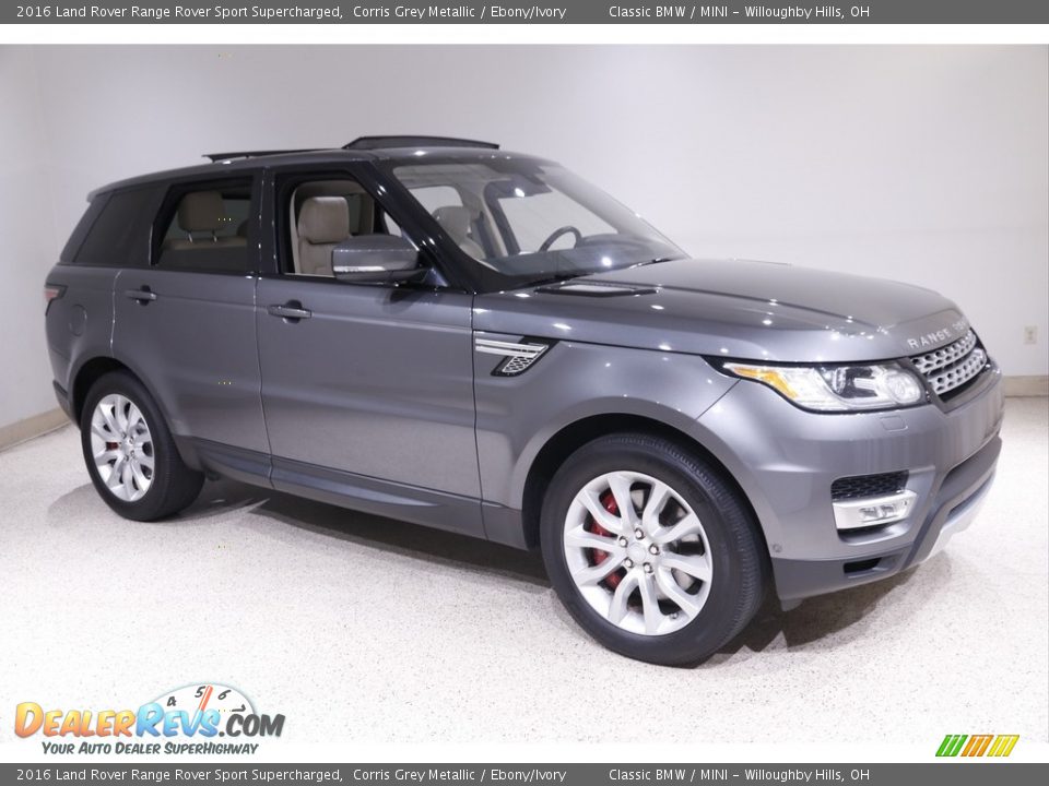 2016 Land Rover Range Rover Sport Supercharged Corris Grey Metallic / Ebony/Ivory Photo #1