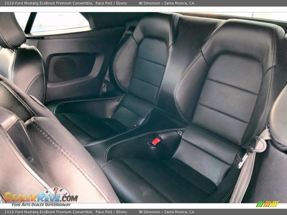 Rear Seat of 2019 Ford Mustang EcoBoost Premium Convertible Photo #19