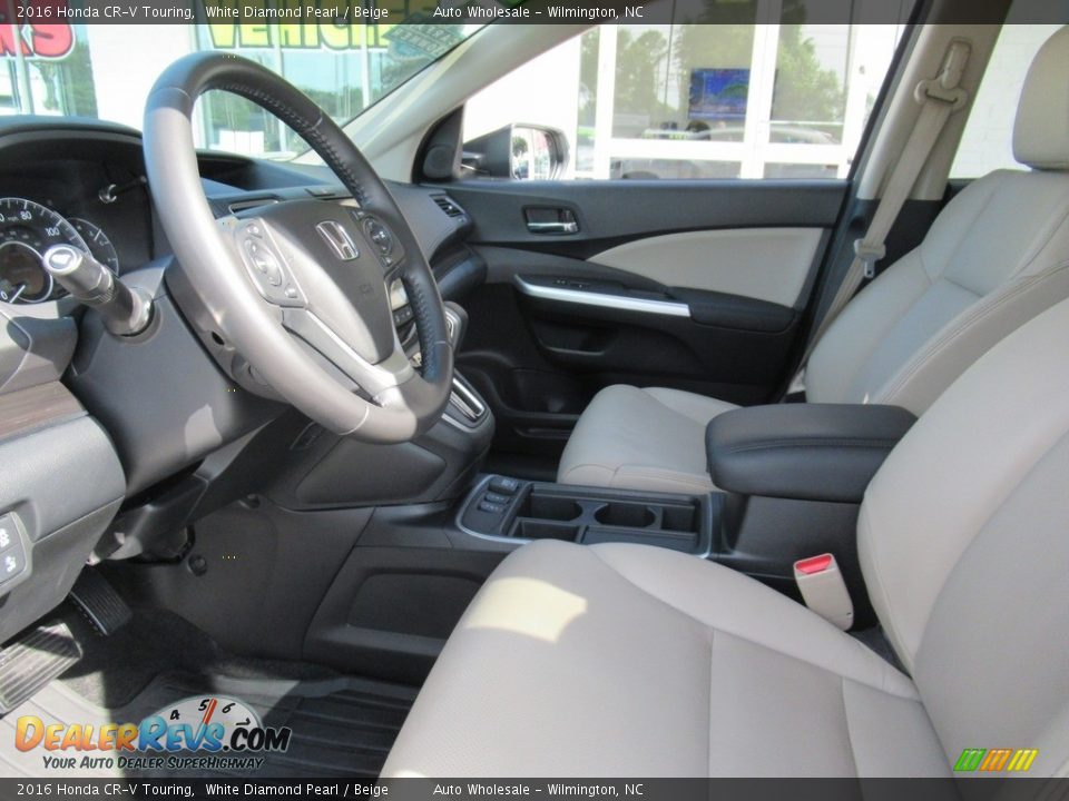 2016 Honda CR-V Touring White Diamond Pearl / Beige Photo #9