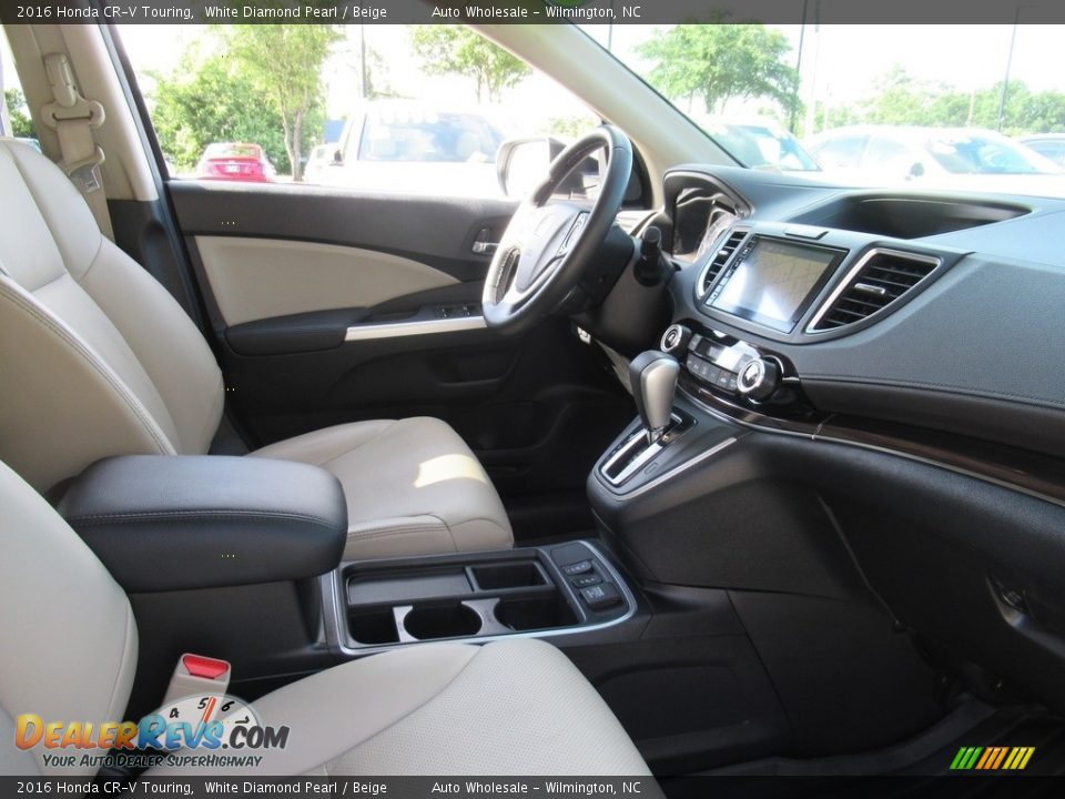 2016 Honda CR-V Touring White Diamond Pearl / Beige Photo #11