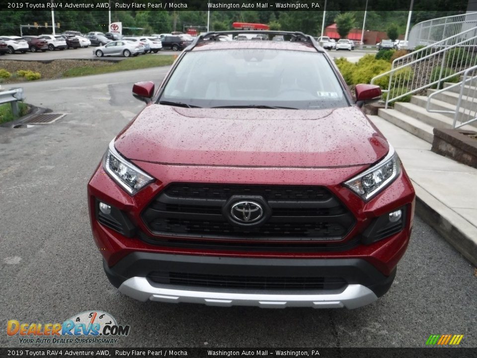 2019 Toyota RAV4 Adventure AWD Ruby Flare Pearl / Mocha Photo #11