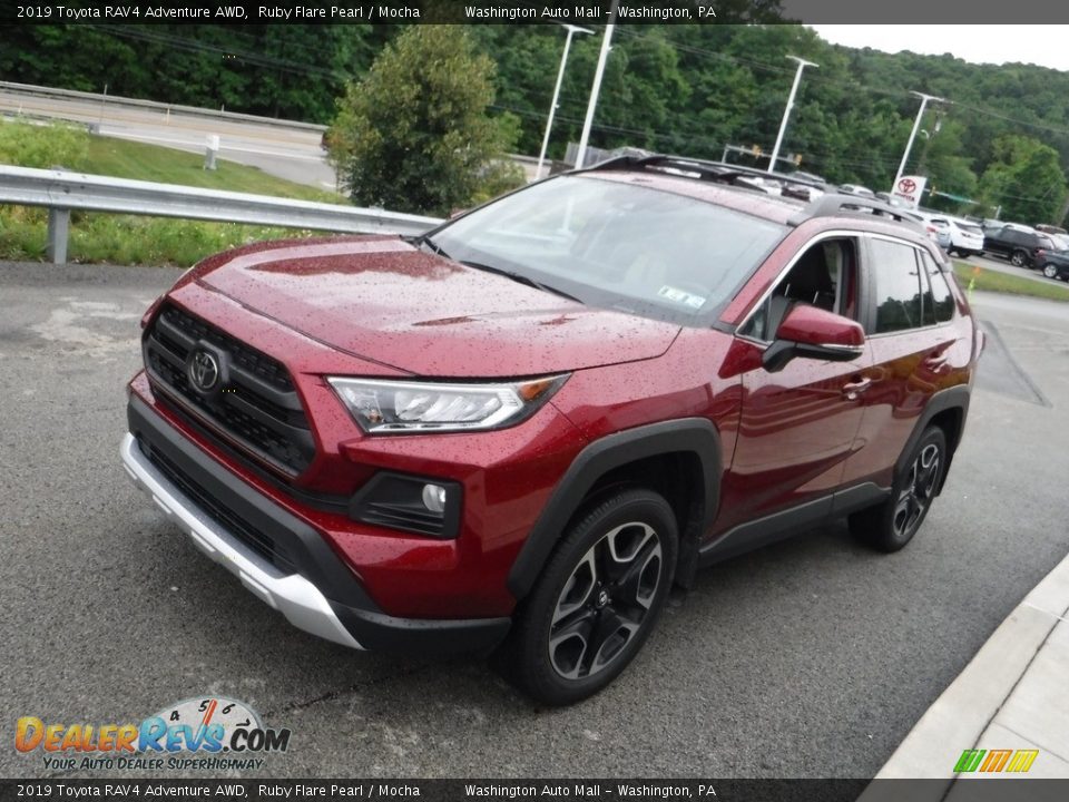 2019 Toyota RAV4 Adventure AWD Ruby Flare Pearl / Mocha Photo #12