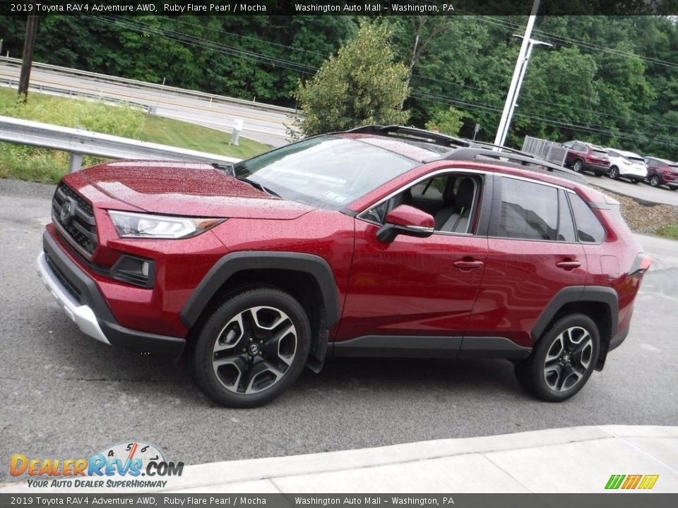 2019 Toyota RAV4 Adventure AWD Ruby Flare Pearl / Mocha Photo #13