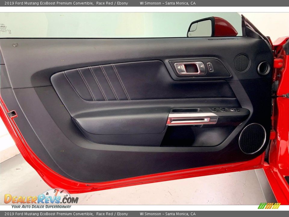 Door Panel of 2019 Ford Mustang EcoBoost Premium Convertible Photo #25